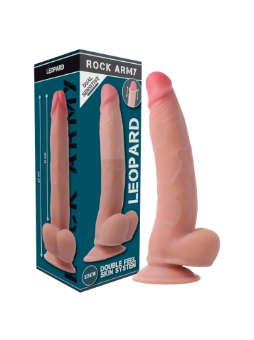 ROCKARMY LEOPARD DILDO REALISTA DUAL DENSITY 23 CM O 477 CM