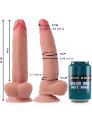 ROCKARMY LEOPARD DILDO REALISTA DUAL DENSITY 23 CM O 477 CM