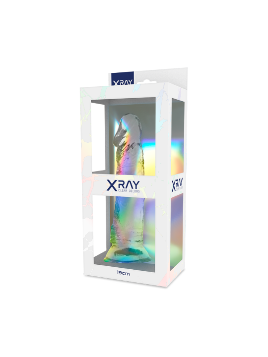 X RAY CLEAR DILDO TRANSPARENTE 19 CM O 4 CM