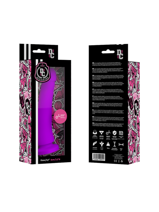 DELTA CLUB DILDO REALISTA LILA SILICONA MEDICA 17 CM O 3 CM