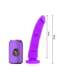 DELTA CLUB DILDO REALISTA LILA SILICONA MEDICA 20 CM O 4 CM