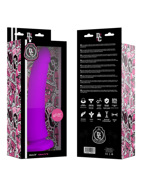 DELTA CLUB DILDO REALISTA LILA SILICONA MEDICA 23 CM O 45 CM