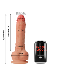 CYBER SILICOCK CONNOR REALISTICO SILICONA LIQUIDA 205 CM O 37 CM