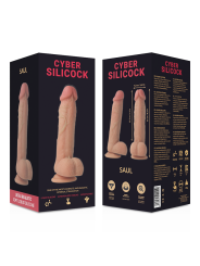 CYBER SILICOCK SAUL REALISTICO SILICONA LIQUIDA 21 CM O 42 CM