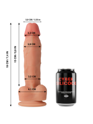 CYBER SILICOCK OLIVER REALISTICO SILICONA LIQUIDA 19 CM O 39 CM