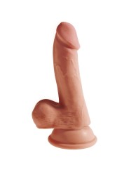 KING COCK PLUS 3D DILDO CON TESTICULOS 17 CM