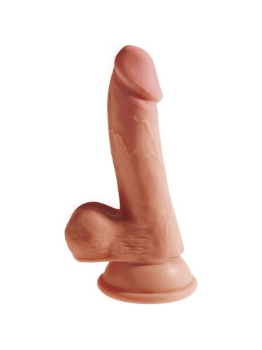 KING COCK PLUS 3D DILDO CON TESTICULOS 17 CM