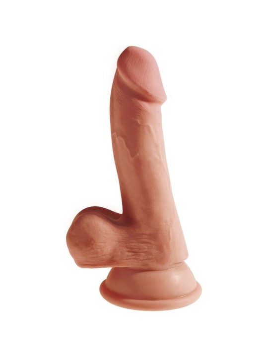 KING COCK PLUS 3D DILDO CON TESTICULOS 17 CM