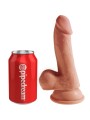 KING COCK PLUS 3D DILDO CON TESTICULOS 17 CM