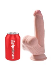 KING COCK PLUS 3D DILDO SWINGING BALLS 152 CM NATURAL