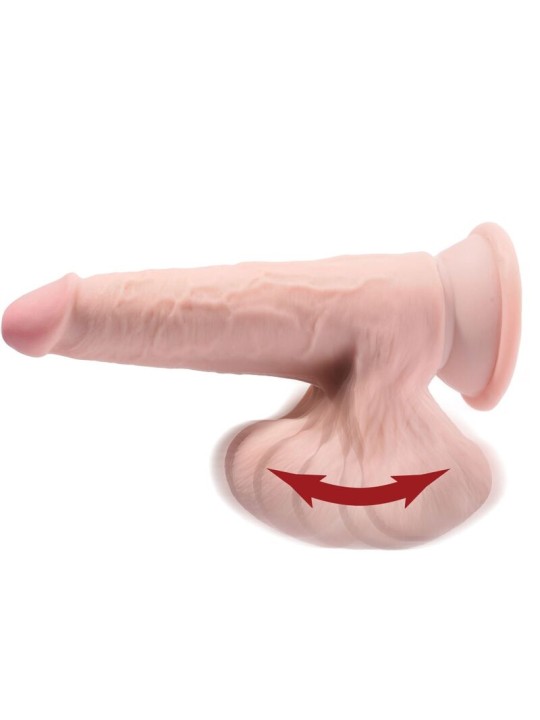 KING COCK PLUS 3D DILDO SWINGING BALLS 152 CM NATURAL