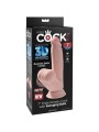 KING COCK PLUS 3D DILDO SWINGING BALLS 152 CM NATURAL