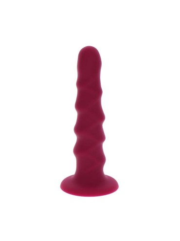 GET REAL RIBBED DONG 12 CM ROJO