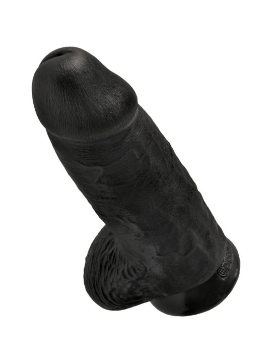 KING COCK PENE REALISTICO CHUBBY 23 CM NEGRO