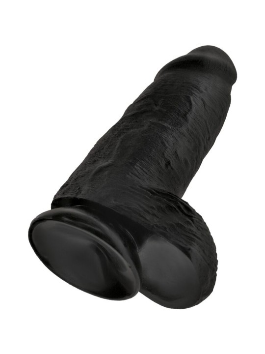KING COCK PENE REALISTICO CHUBBY 23 CM NEGRO