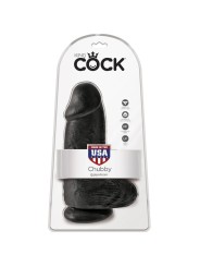 KING COCK PENE REALISTICO CHUBBY 23 CM NEGRO