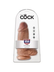 KING COCK PENE REALISTICO CHUBBY 23 CM CARAMELO