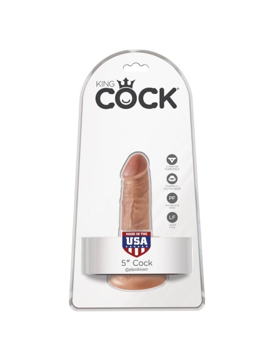 KING COCK PENE REALISTICO 12 CM CARAMELO
