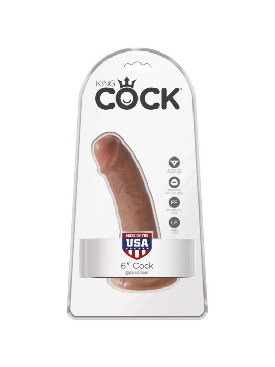 KING COCK PENE REALISTICO 15 CM CARAMELO