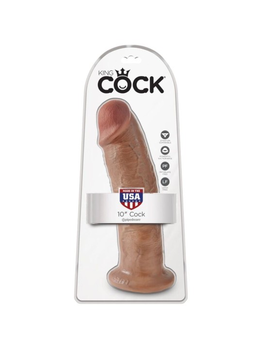 KING COCK PENE REALISTICO 24 CM CARAMELO