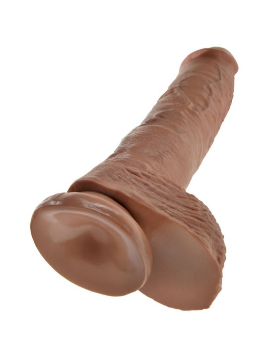 KING COCK PENE REALISTICO CON TESTICULOS 198 CM CARAMELO