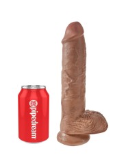 KING COCK PENE REALISTICO CON TESTICULOS 198 CM CARAMELO