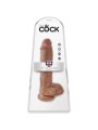 KING COCK PENE REALISTICO CON TESTICULOS 198 CM CARAMELO