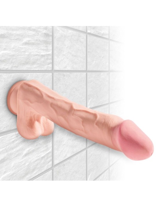 KING COCK PENE REALISTICO 3D CON TESTICULOS 248 CM NATURAL