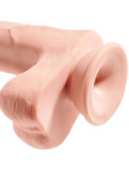 KING COCK PENE REALISTICO 3D CON TESTICULOS 248 CM NATURAL