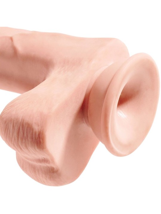 KING COCK PENE REALISTICO 3D CON TESTICULOS 248 CM NATURAL