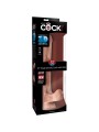 KING COCK PENE REALISTICO 3D CON TESTICULOS 248 CM NATURAL