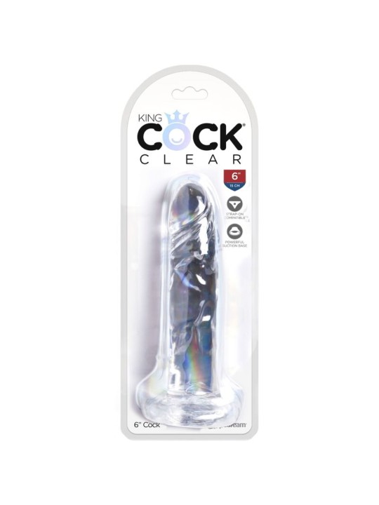 KING COCK CLEAR PENE REALISTICO 155 CM TRANSPARENTE