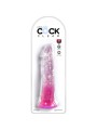 KING COCK CLEAR PENE REALISTICO 197 CM ROSA