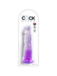 KING COCK CLEAR PENE REALISTICO 197 CM MORADO