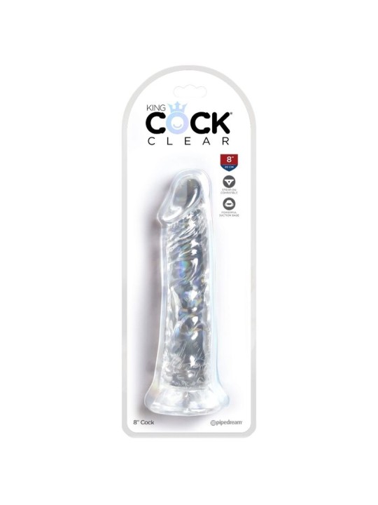 KING COCK CLEAR PENE REALISTICO 197 CM TRANSPARENTE