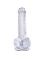 KING COCK CLEAR PENE REALISTICO CON TESTICULOS 135 CM TRANSPARENTE