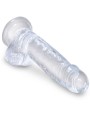 KING COCK CLEAR PENE REALISTICO CON TESTICULOS 152 CM TRANSPARENTE