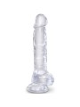 KING COCK CLEAR PENE REALISTICO CON TESTICULOS 165 CM TRANSPARENTE