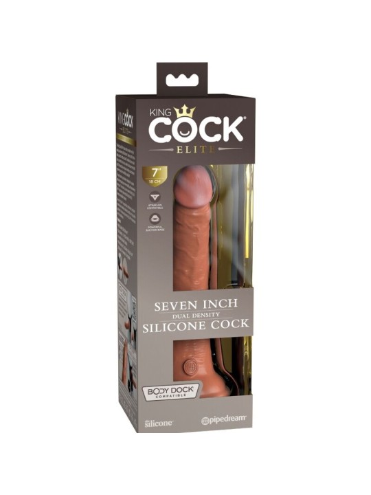 KING COCK ELITE DILDO REALISTICO SILICONA 178 CM CARAMELO