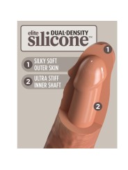 KING COCK ELITE DILDO REALISTICO SILICONA 203 CM CARAMELO