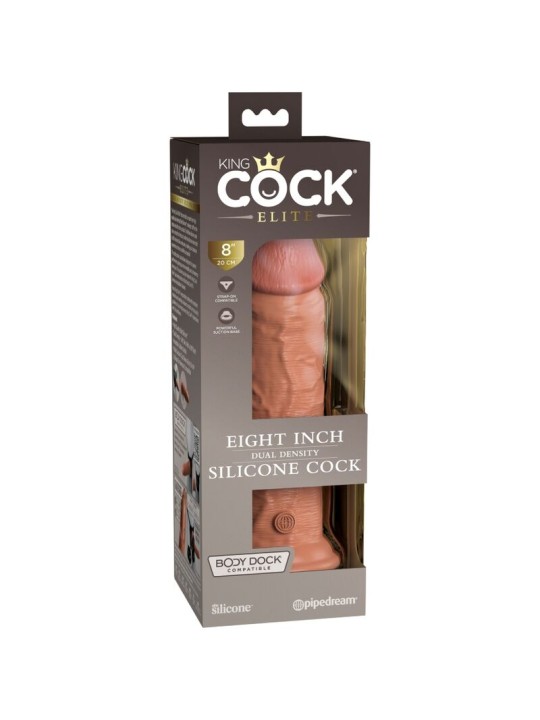 KING COCK ELITE DILDO REALISTICO SILICONA 203 CM CARAMELO