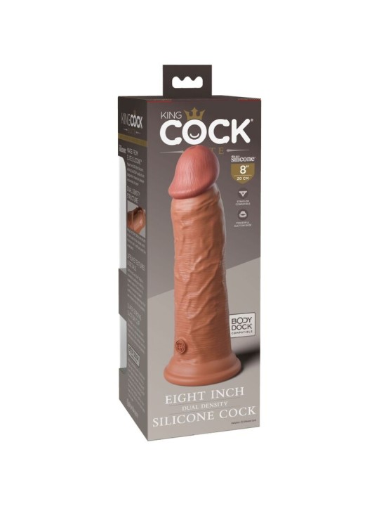 KING COCK ELITE DILDO REALISTICO SILICONA 203 CM CARAMELO