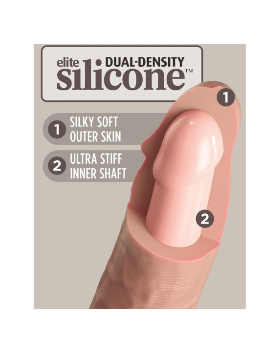 KING COCK ELITE DILDO REALISTICO SILICONA 23 CM