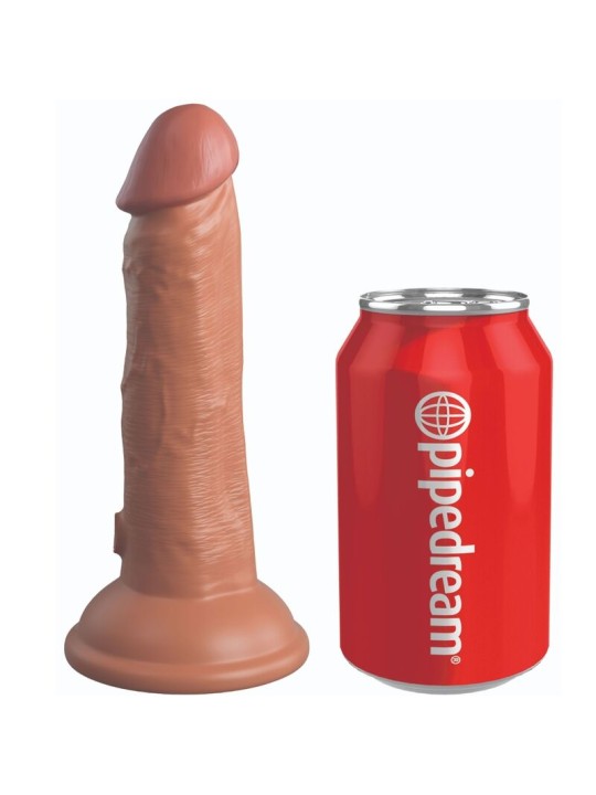 KING COCK ELITE DILDO REALISTICO VIBRADOR SILICONA 152 CM CARAMELO