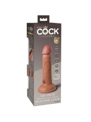KING COCK ELITE DILDO REALISTICO VIBRADOR SILICONA 152 CM CARAMELO
