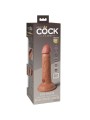 KING COCK ELITE DILDO REALISTICO VIBRADOR SILICONA 152 CM CARAMELO