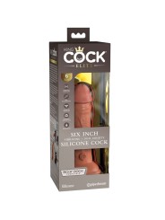 KING COCK ELITE DILDO REALISTICO VIBRADOR SILICONA 152 CM CARAMELO