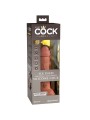 KING COCK ELITE DILDO REALISTICO VIBRADOR SILICONA 152 CM CARAMELO