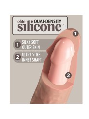 KING COCK ELITE DILDO REALISTICO VIBRADOR SILICONA CONTROL REMOTO 178 CM