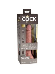 KING COCK ELITE DILDO REALISTICO VIBRADOR SILICONA CONTROL REMOTO 178 CM